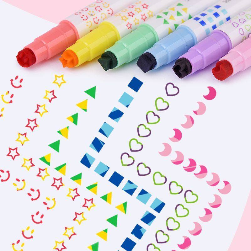 魔幻变色印章笔双头荧光笔手帐记号笔学生用可爱马克笔手抄报标识,文具电教/文化用品/商务用品,水彩笔,淘宝优惠券,粉丝福利购,淘宝优惠卷