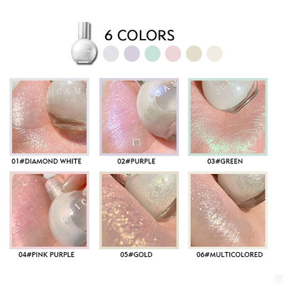 Bulb Shape Glitter Shimmer Liquid Highlighter Illuminator