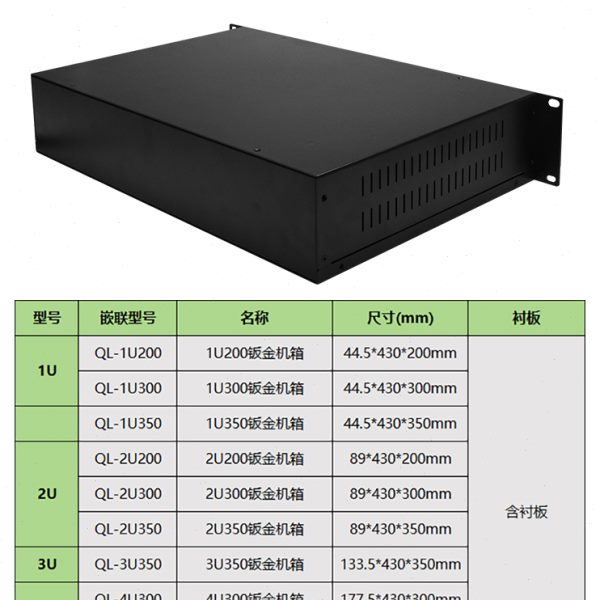 1u2u短机身工控机3u机箱金属钣金外壳加工4u深工业机架式服务器