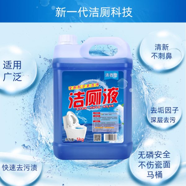 10斤大桶散装洁厕液剂宾馆饭店酒店物业学校食堂公司工厂用洁厕灵