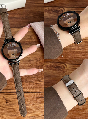 适用华为watch gt6手表带新款watchgt5智能运动手表链watch4高端精致女表3pro女士真皮腕表带2高级感女款专用