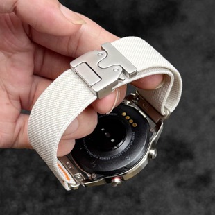 适用华为gt5/6手表带弹力编织watch4pro的新款智能运动gt5pro手表链男款系列watchgt4专用夏天3透气男士2男表