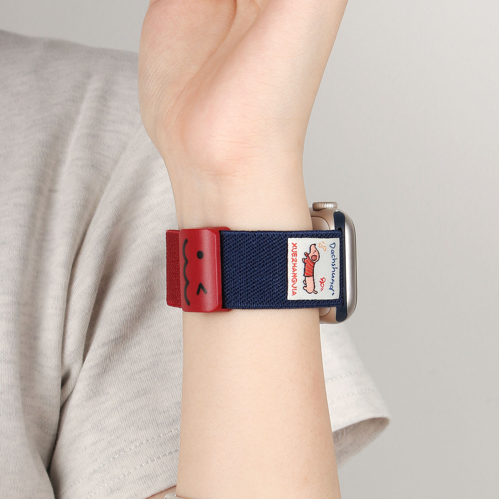 UHADA涂鸦腊肠狗弹力带磁吸表带