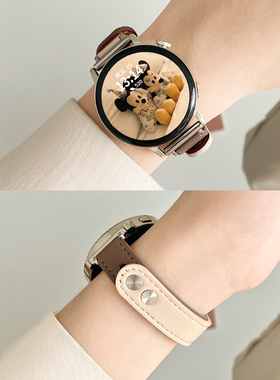 适用华为gt3手表带watchgt5新款gt4女士6智能手表链watch4手表带3pro高级感2女款专用真皮女表高端腕表带系列