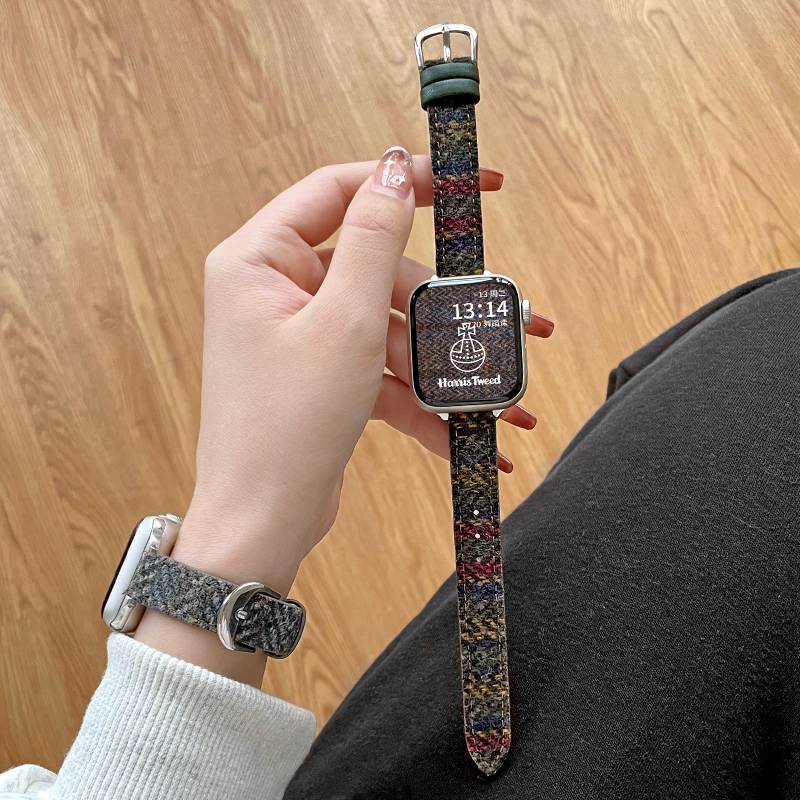 UHADA妈妈都说这款毛呢表带好看~