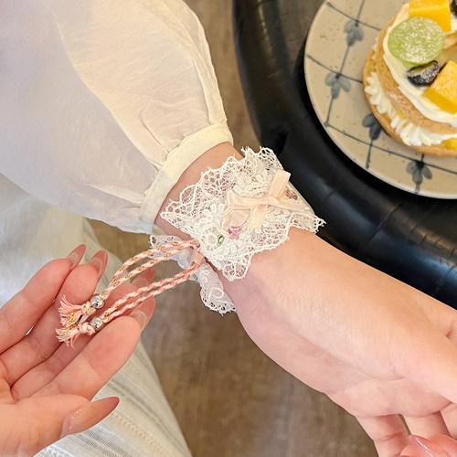 UHADA新款蕾丝拉绳表带创意女生