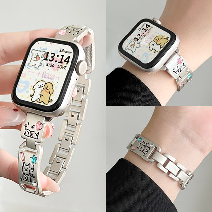 适用vivowatchgt2手表带vivo watch gt高级感3代智能手环vivowatch5女士金属表链iqoo蓝牙版iqoowatchgt女款