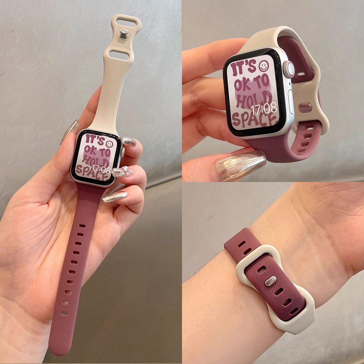 适用华为watch fit4手表带链硅胶系列watchfit3智能运动手表链4pro腕表新款手环2创意高级感腕带女款电子夏天