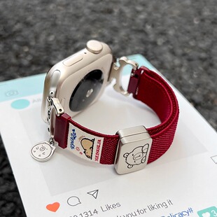 适用华为watch fit4手表带编织磁吸watchfit3女士新款智能运动腕表4pro高级感系列手带表链2女款专用手环腕带