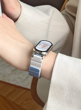 适用小米手环10/9/8表带硅胶76543nfc手表带智能运动手环七八九代女生手腕带五六磁吸腕带防水高级替换带表链