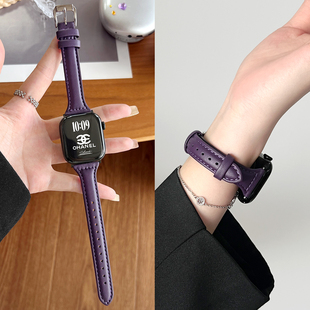 专用手表链4pro智能运动1女生手带 女士皮质watchfit3高级感系列腕表带2女款 适用华为watch fit4手表带新款