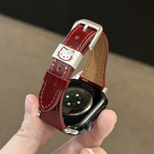 UHADA新款皮质小蛮腰kt猫表带