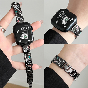 金属系列4pro智能运动腕表watchfit3高级感女生手表链2手环腕带创意1夏天女款 适用华为watch fit4手表带新款