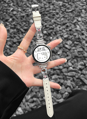 适用华为watch gt6手表带高级感watchgt5智能运动手表链watch4新款高端女表3pro女士精致腕表带2女款真皮专用