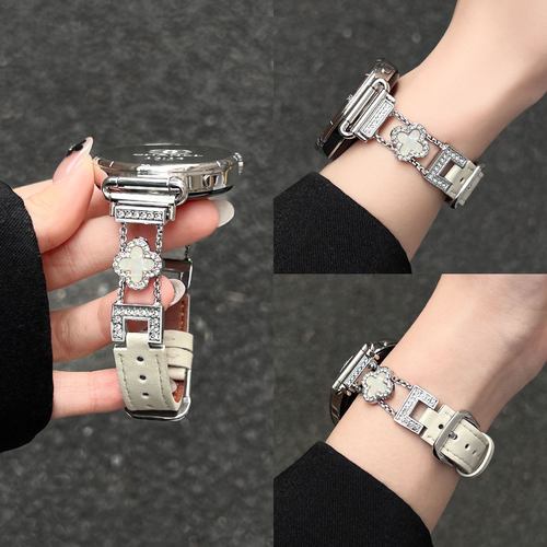 UHADA新款四叶草皮质表带女生