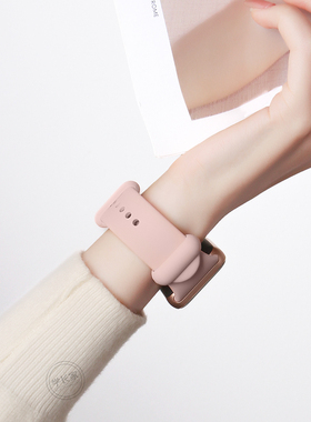 适用小米手环9pro手表带液态硅胶7/8pro手带腕带女生redmiwatch4新品6手表链红米智能运动watch4/5代专用秋冬