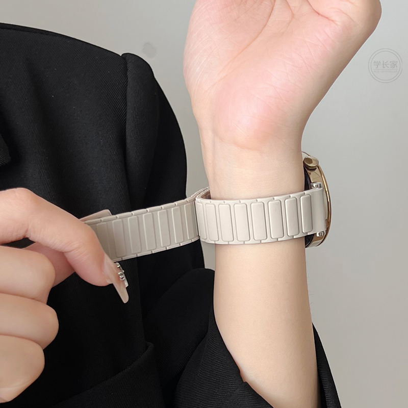 Uhada新款硅胶回环磁吸表带