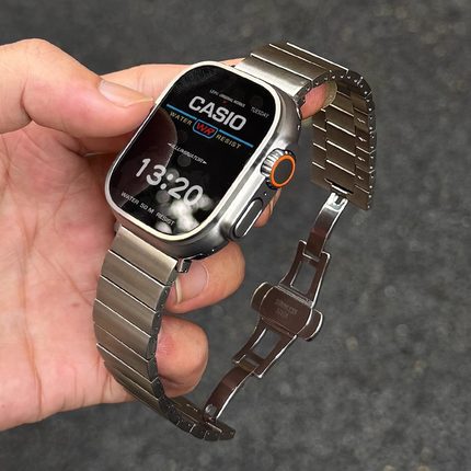 适用华为手表watchfit3手表带金属男款watch fit2腕表智能运动手环4二三代手腕带创意表链男士钢带高级感夏天