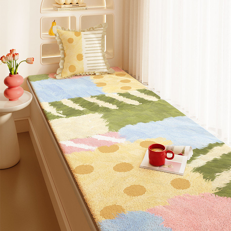 清新美式飘窗垫窗台垫2026新款四季通用卧室阳台改造神器加厚坐垫