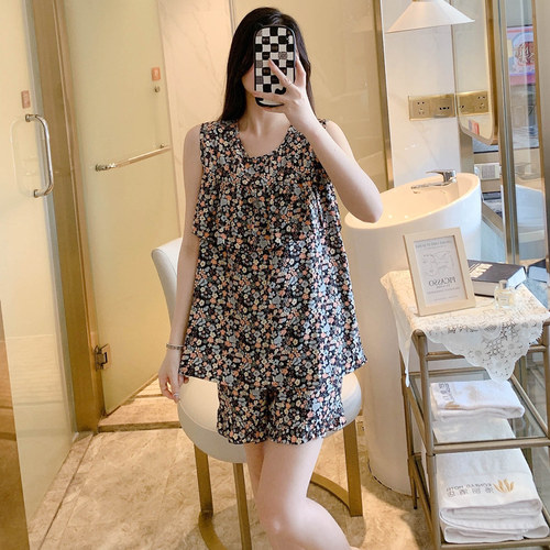 防凸点背心短裤睡衣女士睡衣女
