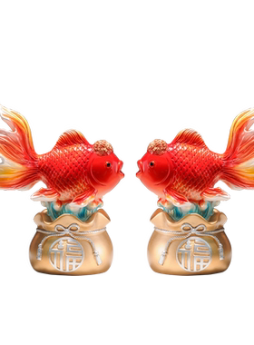 招财客厅摆件树脂新中式