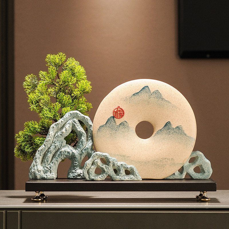 新中式摆件平安扣家居客厅书柜博古架桌面办公室软装饰品乔迁礼物,家居饰品,装饰摆件,淘宝优惠券,粉丝福利购,淘宝优惠卷