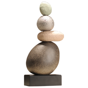 石来运转摆件家居酒柜电视柜软装饰品客厅玄关办公室乔迁新居礼品