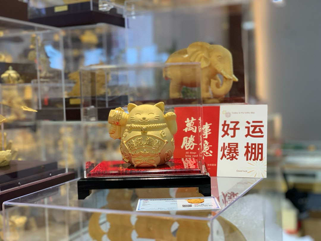 铸金999开运招财猫摆件高端礼品源头厂家一手货源供各平台可代发