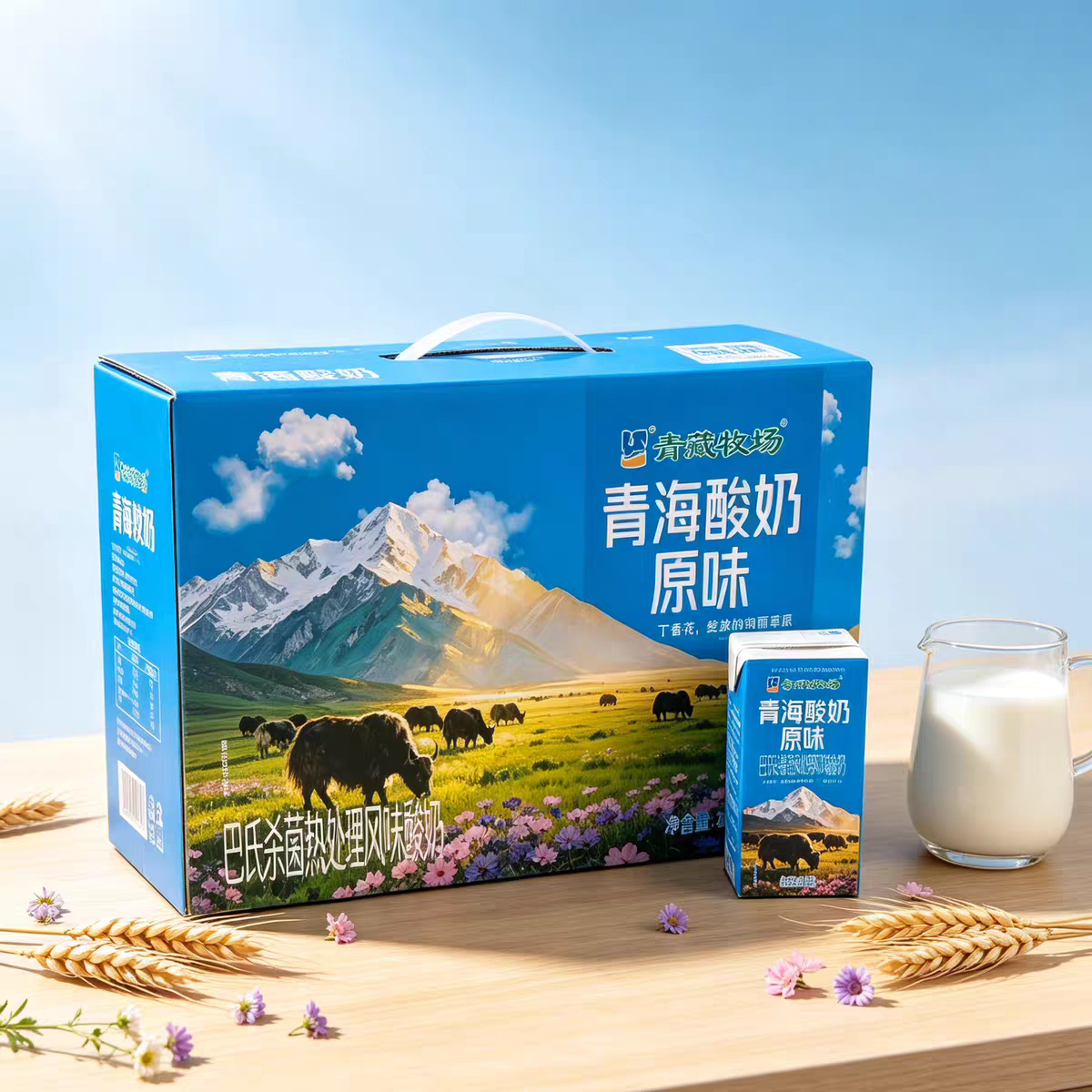 青藏牧场老人孕妇礼盒装原味酸奶