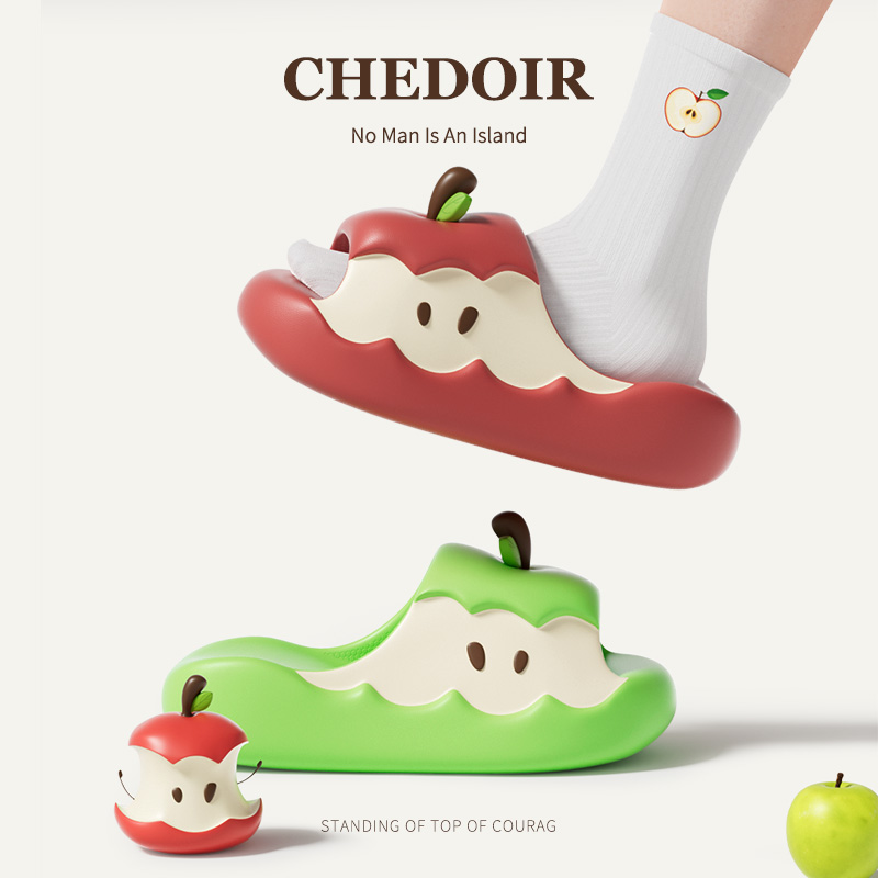 chedoir猜岛夏季苹果拖鞋