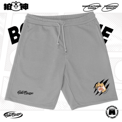 【BON】2025夏BON牛奶丝透气短裤爪痕宽松百搭福瑞FURRY