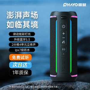 雷登X30无线蓝牙音箱超重低音炮户外爬山露营便携骑行音响插卡U盘