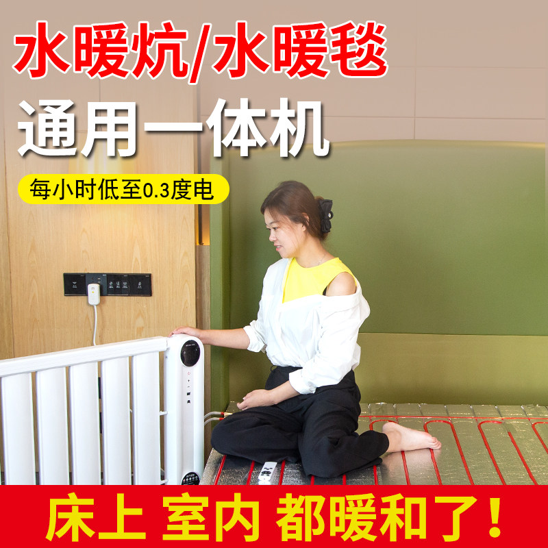 暖气暖炕一体机水循环双温双控智能加热电热水暖炕主机全套