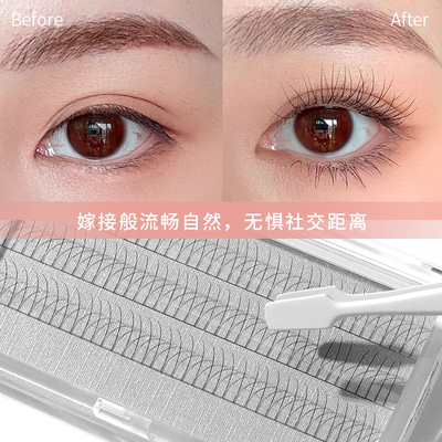 Dark Swan X Buster Knight联名款Silk单根式极细梗单簇假睫毛