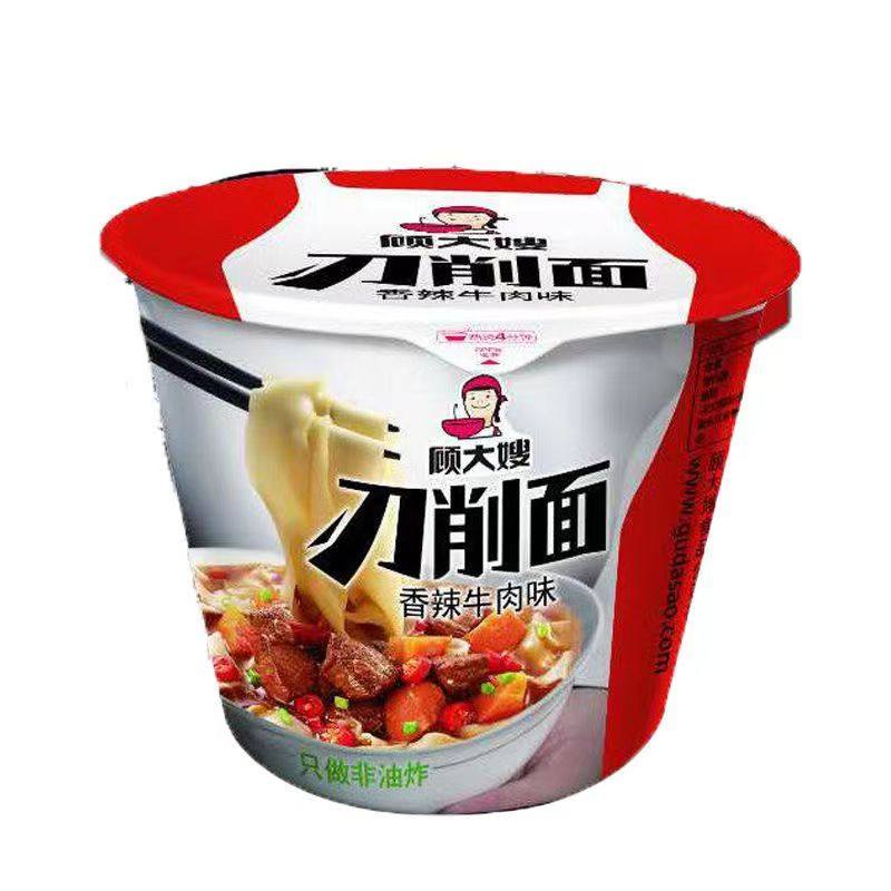 顾大嫂泼辣刀削宽面桶装方便食小图片