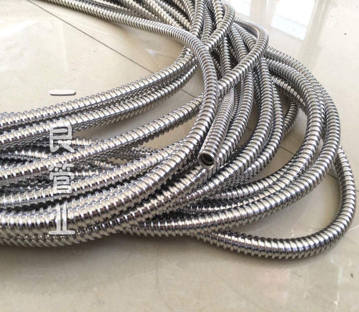 304不锈钢穿线软管电线保护波纹管316l电工电气电线管金属软管