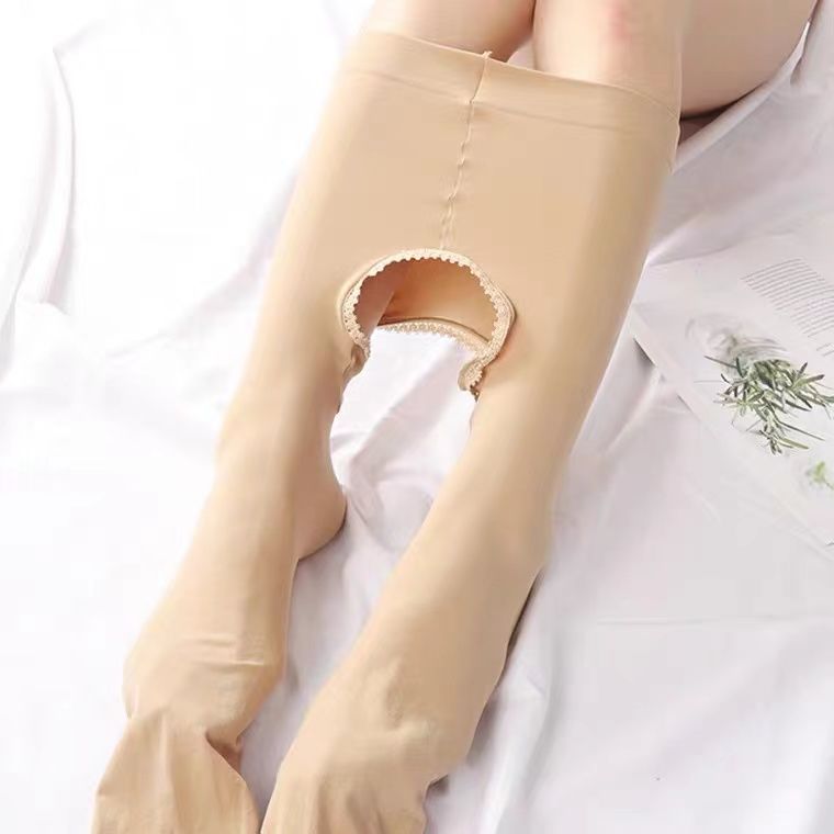 春秋中厚开档丝袜女性感免脱连裤袜夏季薄款肉色防勾丝打底踩脚袜