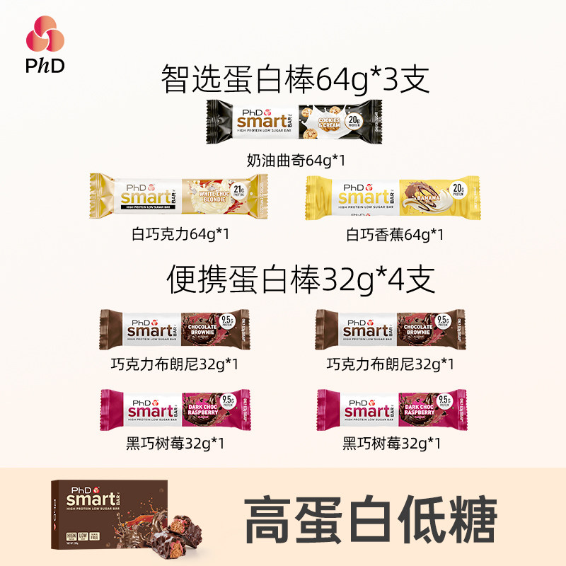 PhD蛋白棒黑金装尝鲜组合图片