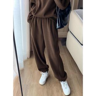 ROUMIKL加绒加厚卫衣运动服套装女秋冬季2025休闲时尚宽松显瘦卫