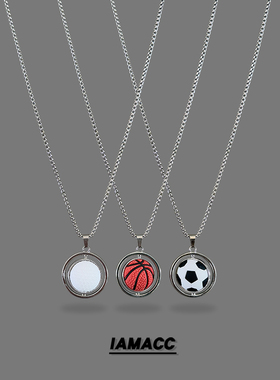 运动风篮球足球项链潮酷嘻哈街头