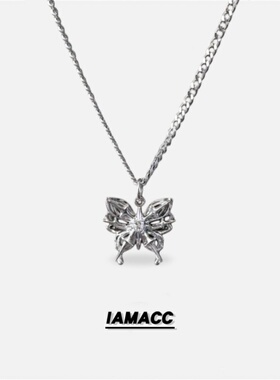 日韩蝴蝶毛衣链2026新款卫衣链