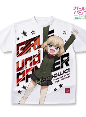 少女与战车动漫大吉岭安丘比喀秋莎米卡T恤衣服短袖衣服痛衣速干