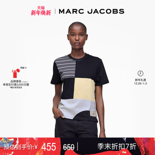 MARC JACOBS 短袖 季 T恤 纯棉拼接设计时尚 末折扣 ARTIST 莫杰