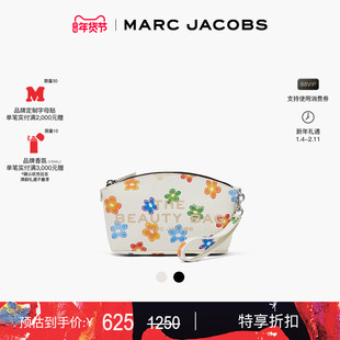 【新年特惠】MARC JACOBS / 莫杰 迷你牛皮小雏菊印花化妆包