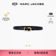 JACOBS MARC 莫杰 DUAL 牛皮黑色细腰带皮带 礼物