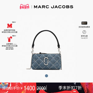 【新年特惠】MARC JACOBS/莫杰 迷你丹宁牛仔绗缝链条包肩背包