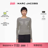 新年特惠 KNITS MARC JACOBS 莫杰 黑白条纹针织长袖 T恤上衣