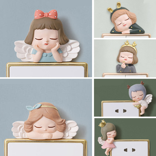 小萝莉插座遮挡边框保护套可爱