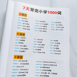 小学英语重点语法小升初知识点总结单词词汇本常考学习笔记本本子