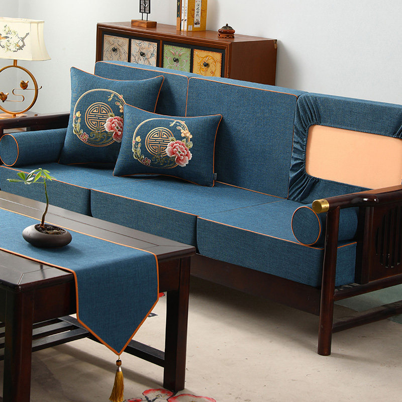 中式实木沙发套罩定做全包万能套子红木沙发垫坐垫套靠背套笠定制